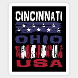 Cincinnati Ohio USA T-Shirt Sticker